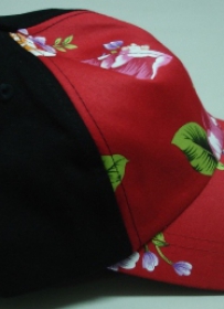 台慶20周年紀念-花布恁仔細-花布帽 (紅色)