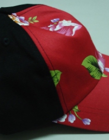 台慶20周年紀念-花布恁仔細-花布帽 (紅色)